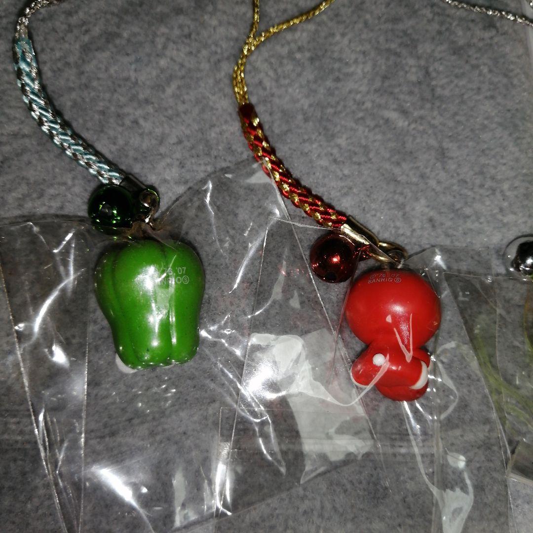 ハローキティ　根付け　夏野菜バージョン　5種