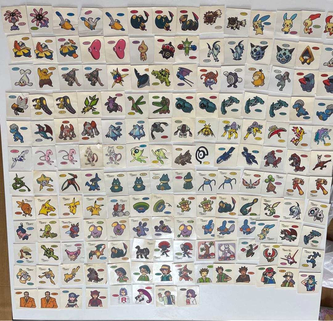 ポケモンパン デコキャラシール 450枚以上　ファイル付き