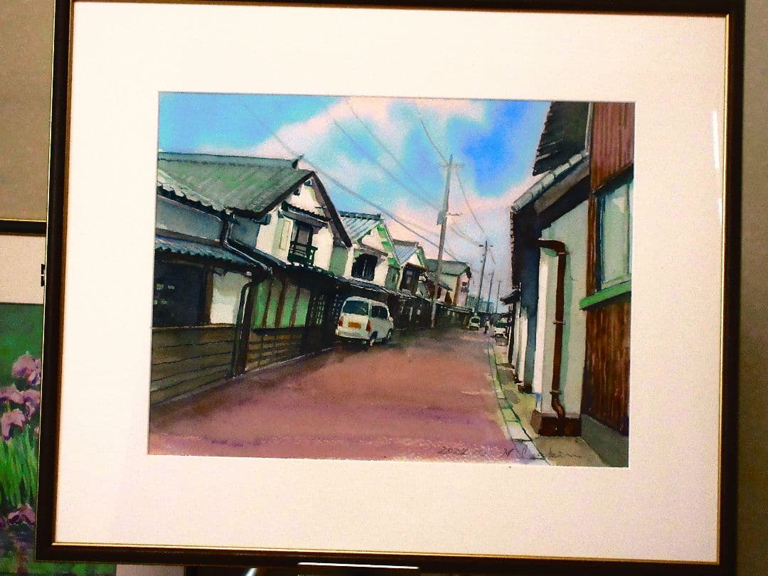 伝統的街並み (美々津)額装済み