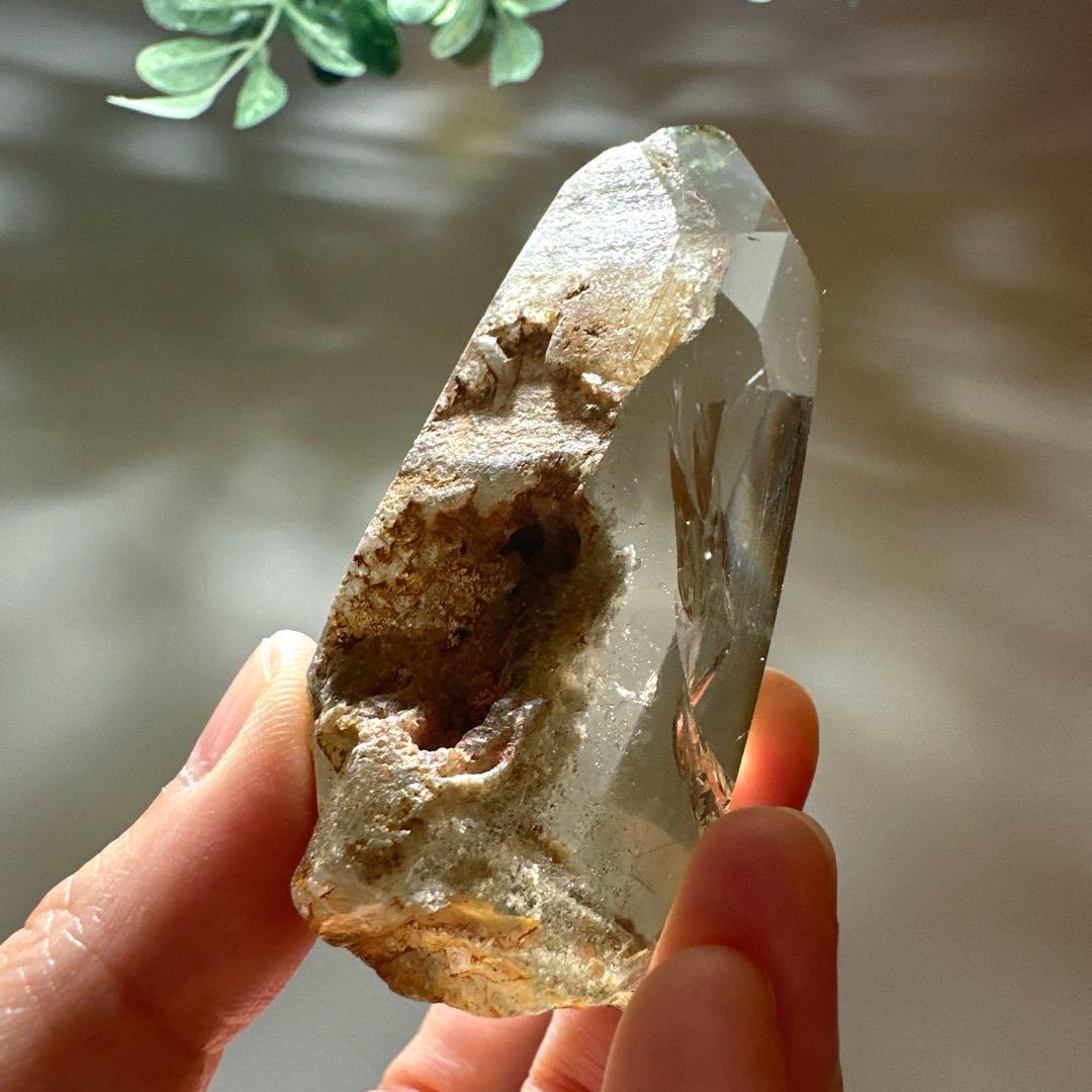 スモーキー　ルチル　ガーデンクォーツ　ルチル　スモーキー　フリーフォーム　透明