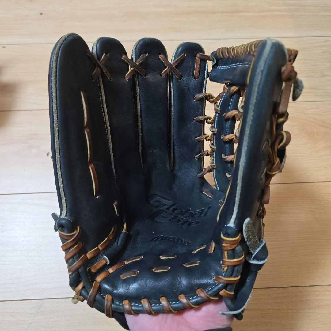 いし。Mizuno Global Elite ブラック 軟式グローブ