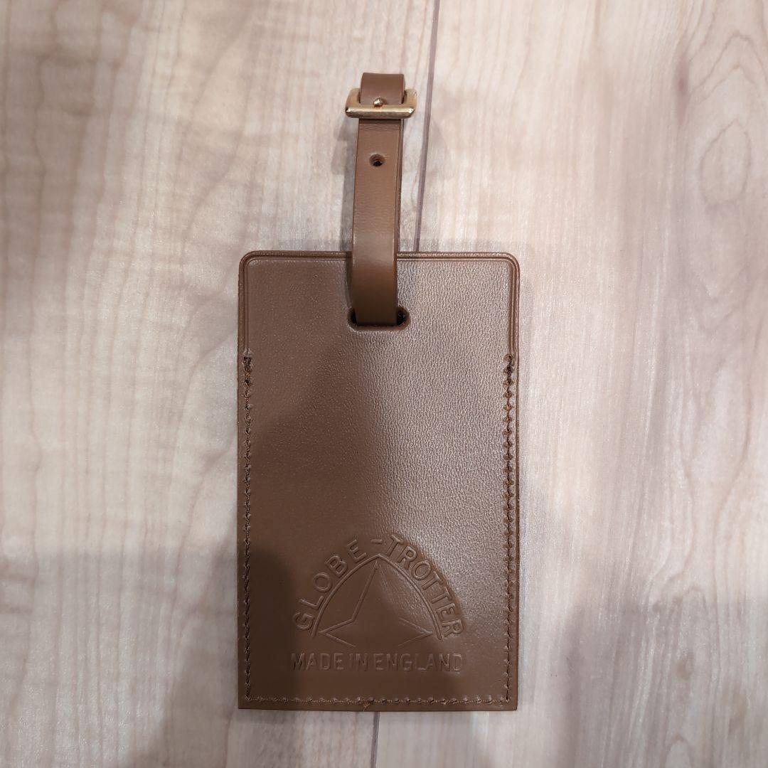 GLOBE TROTTER グローブトロッター ラゲッジタグ ライトブラウン