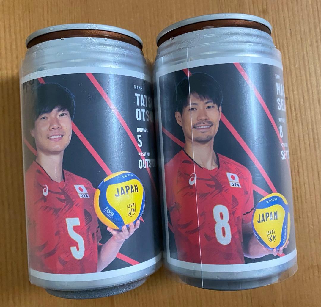 バレーボール日本代表 オリジナルラベル缶 ウーロン茶