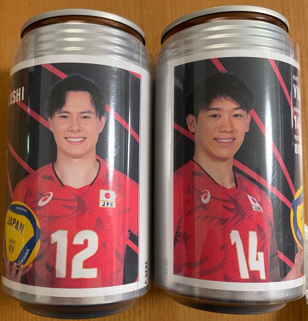 バレーボール日本代表 オリジナルラベル缶 ウーロン茶