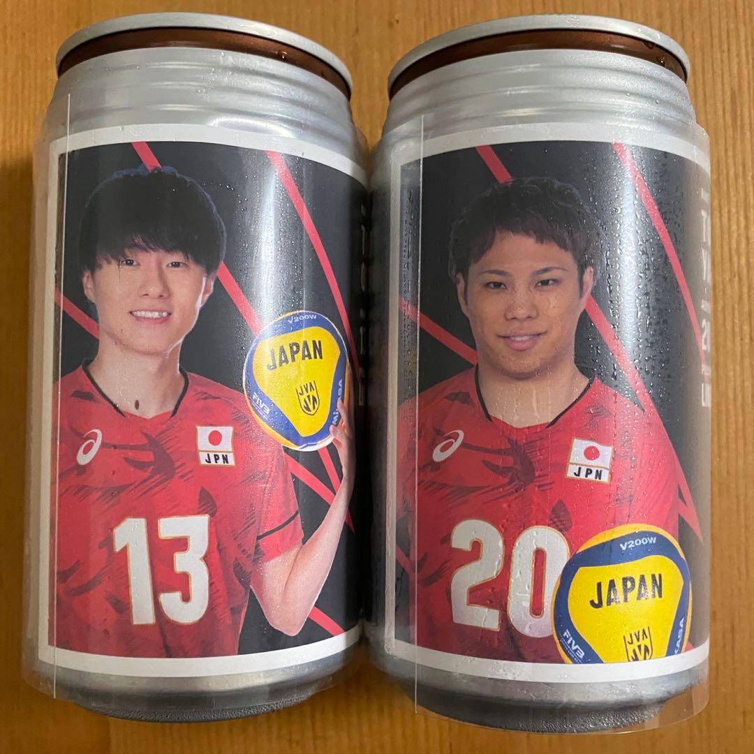 バレーボール日本代表 オリジナルラベル缶 ウーロン茶