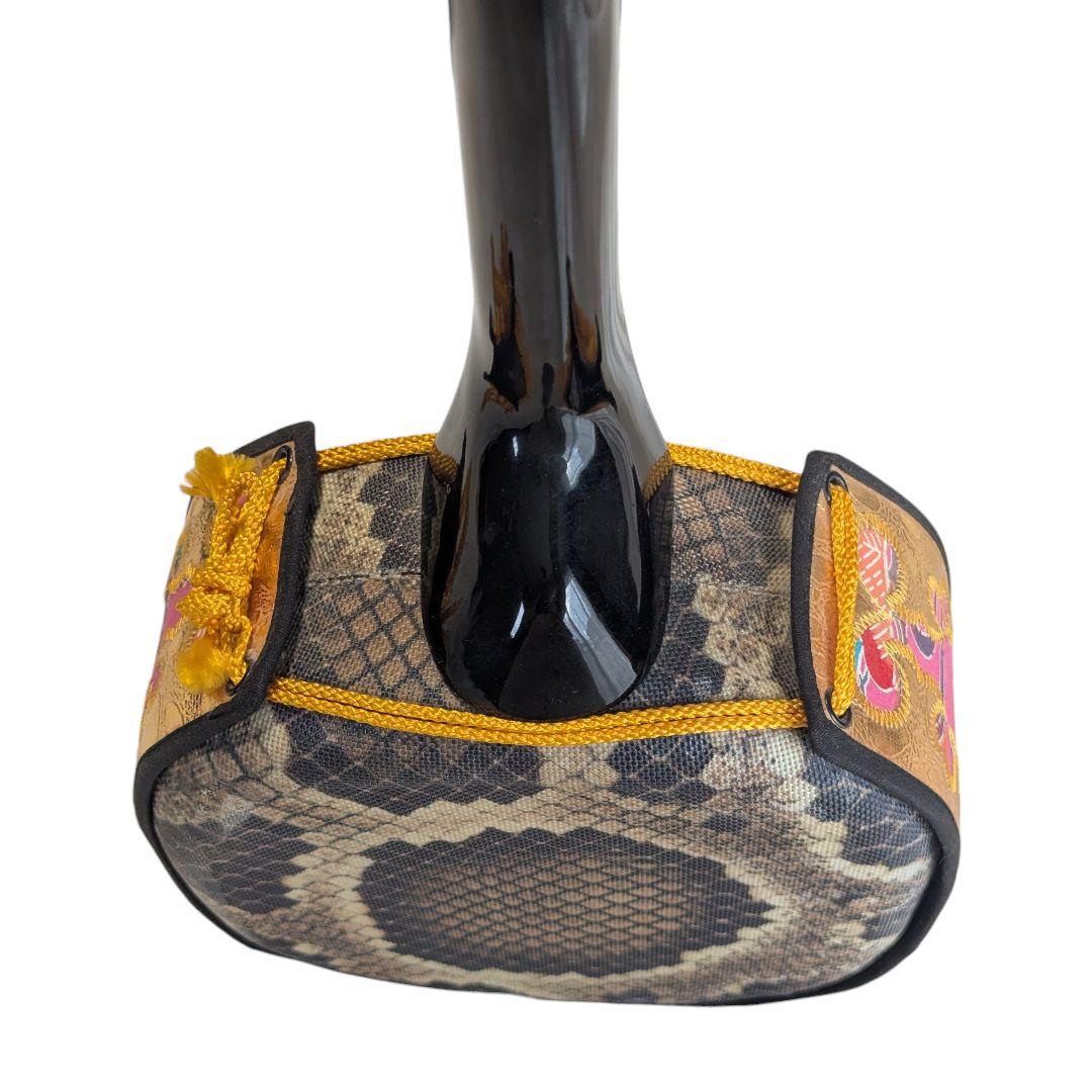 【美品】沖縄三線　三線　人工皮　ケース付き　初心者　入門セット