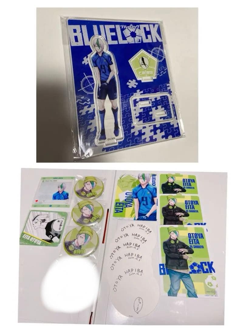 ブルーロック　乙夜　アクリルスタンド　原作イラスト　私服缶バッジ　複製コースター