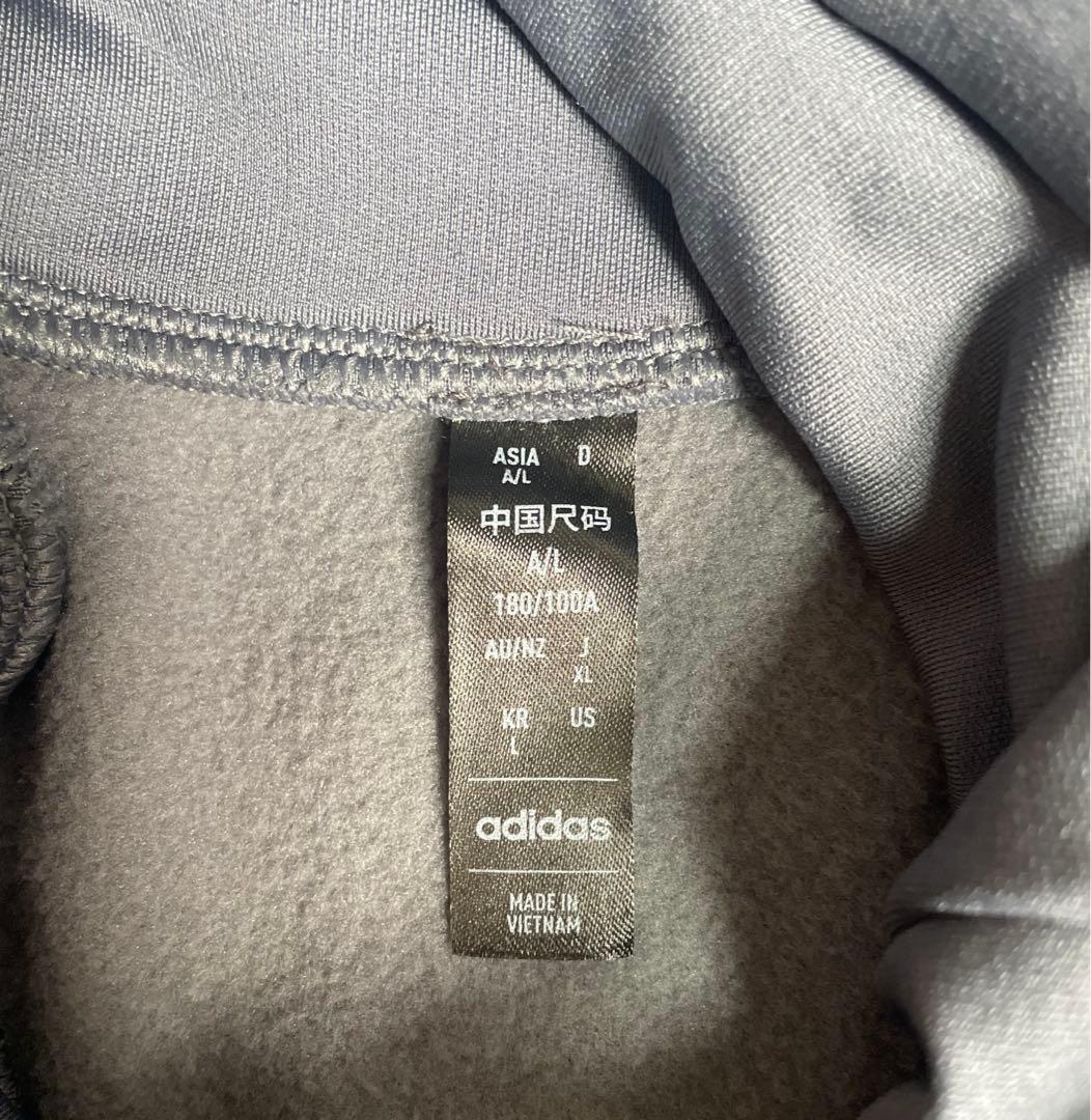 adidasアディダス JFA日本代表 フード付きジャージ グレー XLサイズ