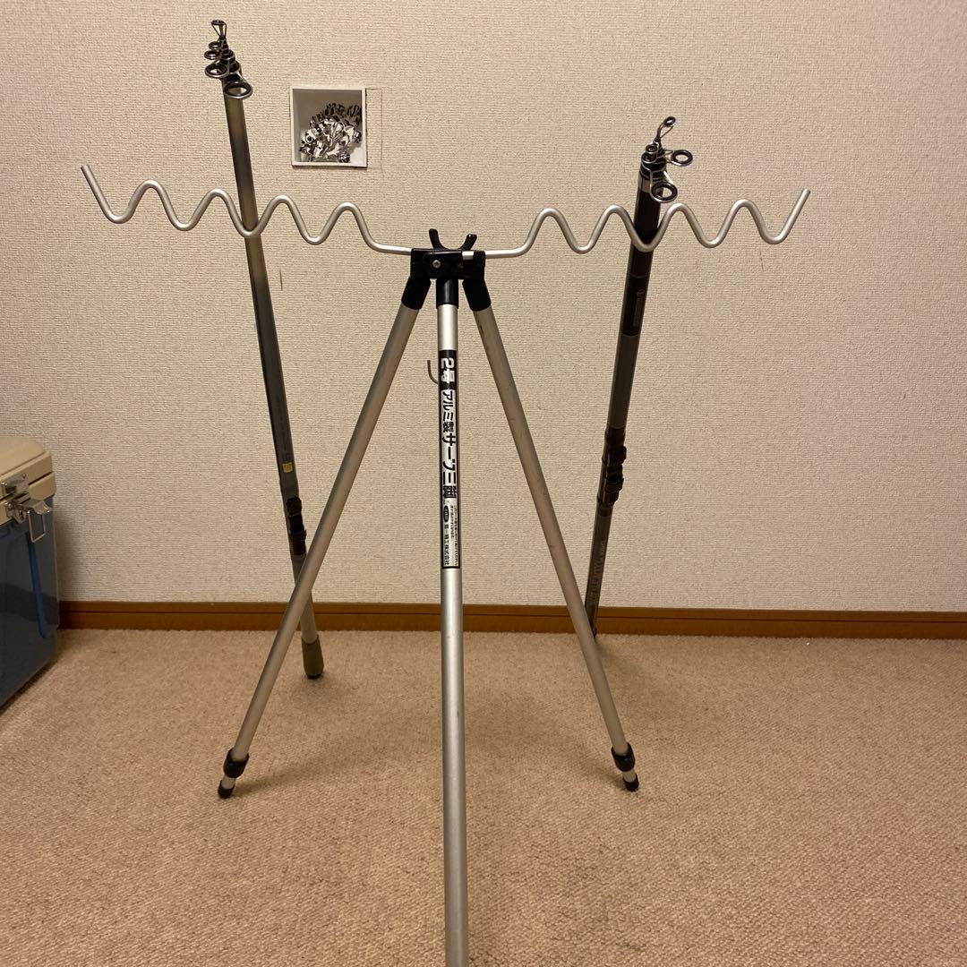 メーカー品　シマノホリデースピン、ダイワDZサーフパワー、第一精工サーフ三脚￼