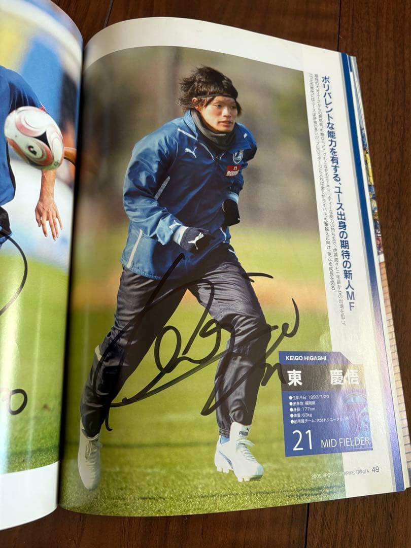 【本日値下げ】大分トリニータ 2009年シーズンブック　複数人選手直筆サイン入り