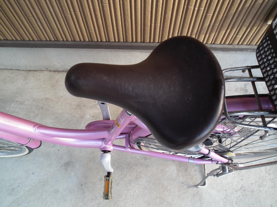 お引き取り限定　婦人用自転車　２４インチ　 前後バスケット付き