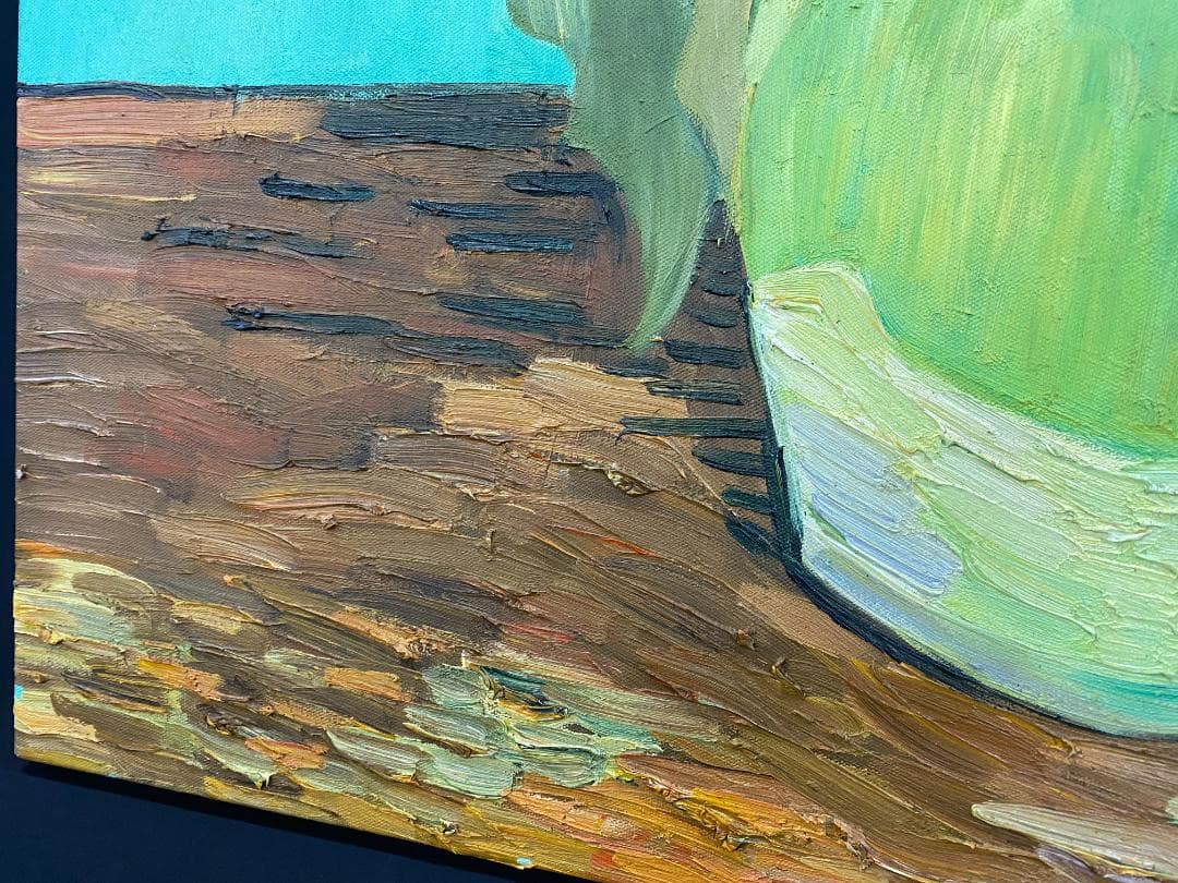 フィンセント・ファン・ゴッホ『ひまわり』複製画　手描き　摸写⑤ F25