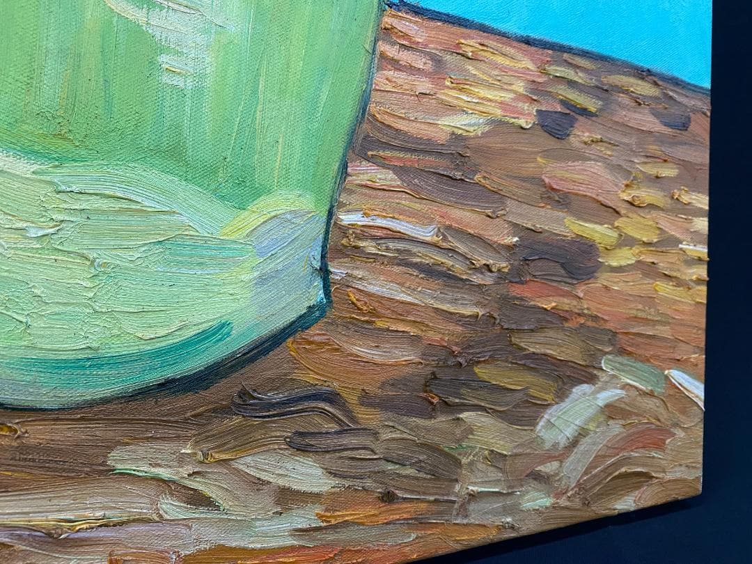 フィンセント・ファン・ゴッホ『ひまわり』複製画　手描き　摸写⑤ F25