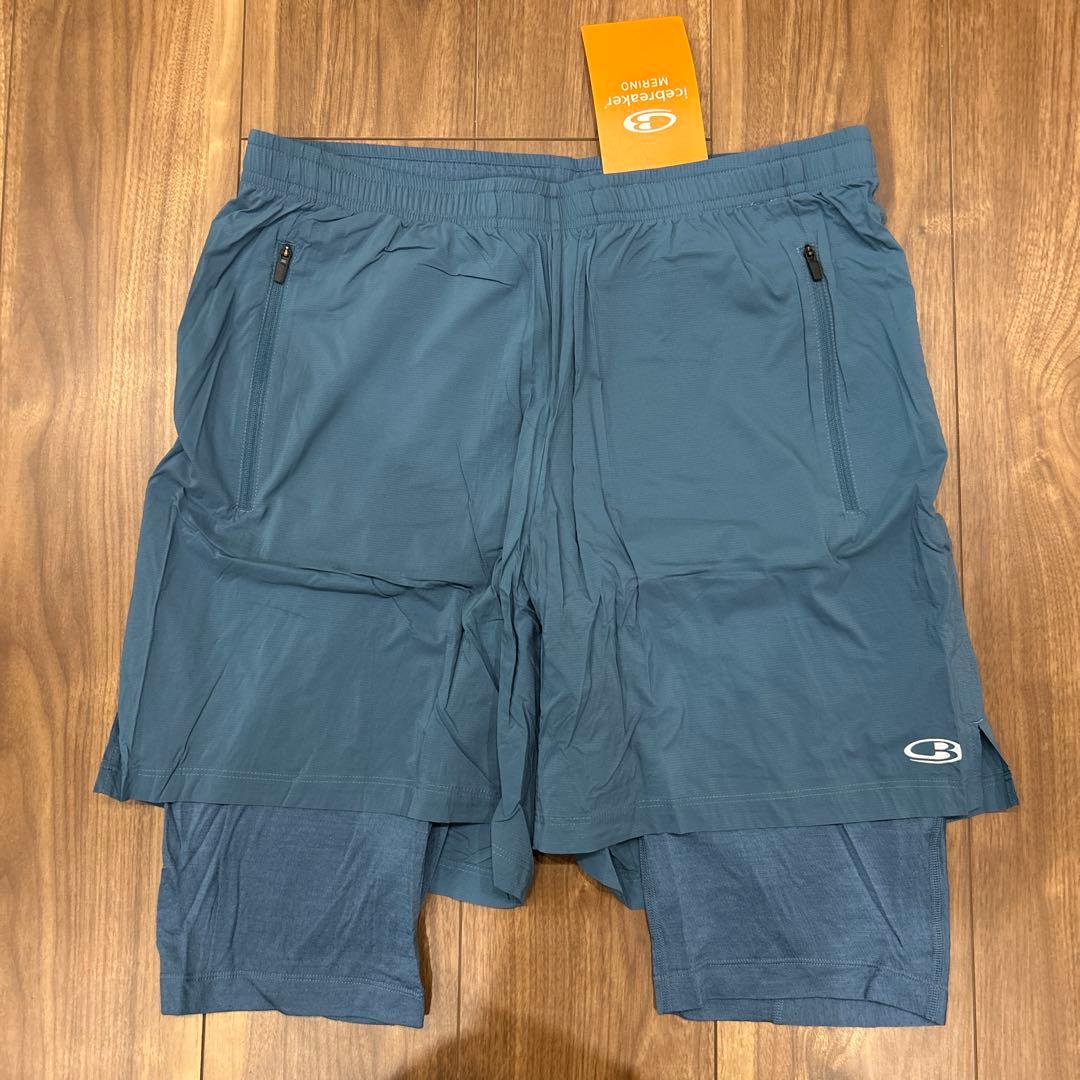 新品 定価15400円 アイスブレーカー ランニングショーツ L メリノウール