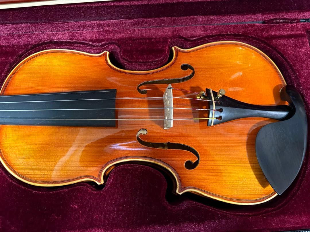バイオリン ノーラベル 4/4サイズ 虎杢 一枚板
