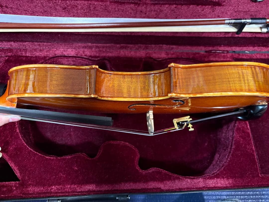 バイオリン ノーラベル 4/4サイズ 虎杢 一枚板