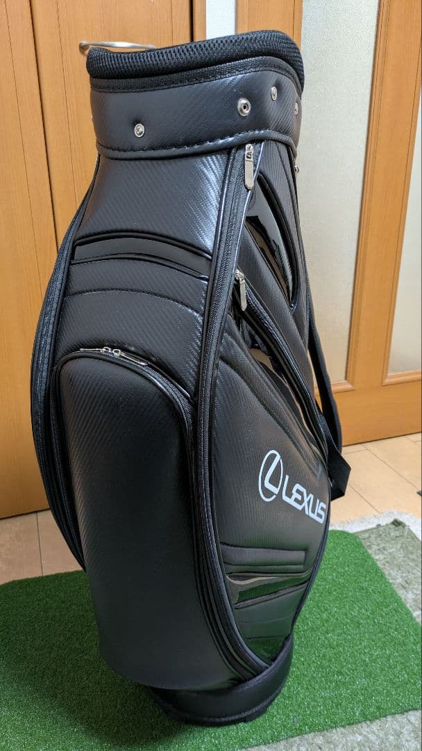 良品 レクサス キャディーバッグ ブラック フード未使用