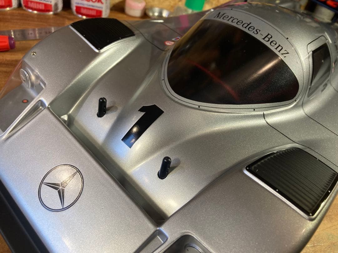 タミヤ　Cカー メルセデスベンツC11 ブリリアントシルバーマグノナイトステージ