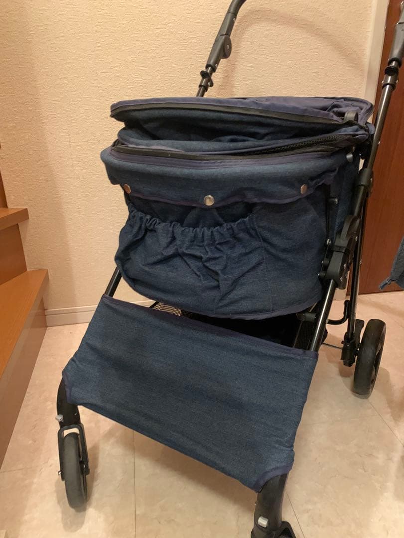 【最終値下(涙)】甘えん坊バギー BIG 紺色 (ペットカート)