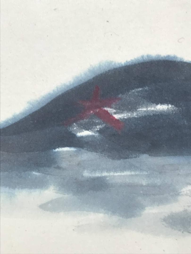 【真作】梶喜一/外合作/夏秋合作/無季合作/カニ/掛軸/名家伝来/AC-441