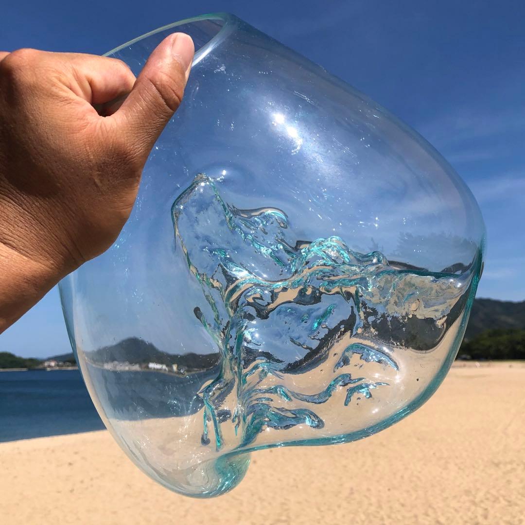 流木ガラス オブジェ超特大D 花瓶 金魚鉢 水槽 テラリウム 観賞魚 メダカ容器