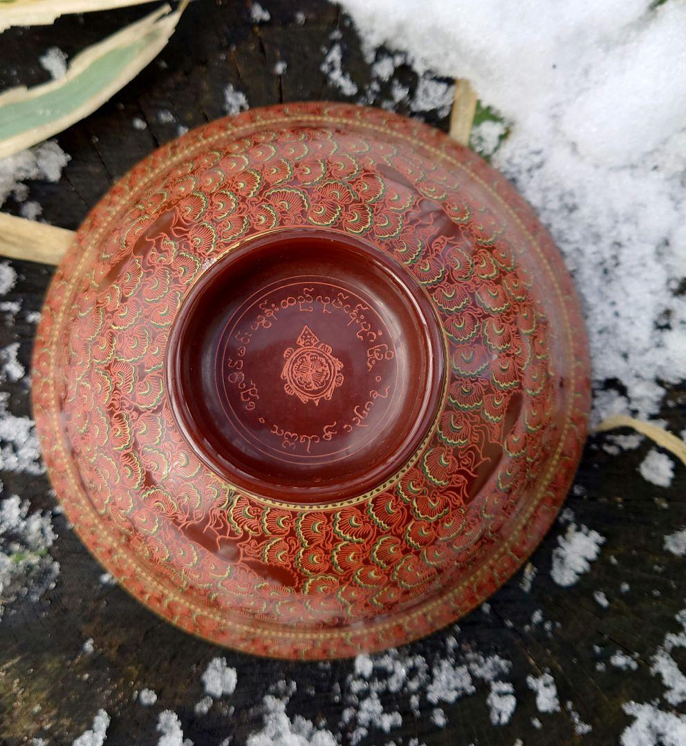 美術漆器　鳥獣蒟醤　きんま　アンティーク　細密　漆塗り　タイ・ミャンマー