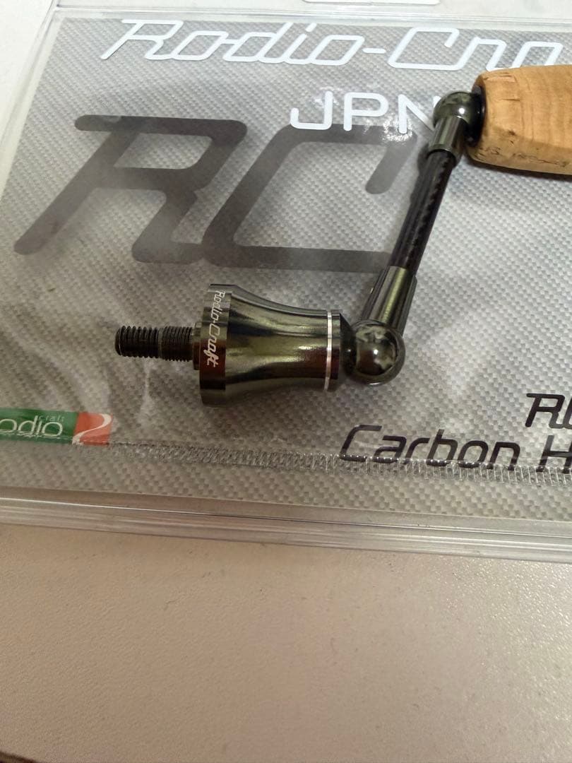 ロデオクラフト　RCシングルスピニングカーボンハンドル ダークオリーブ