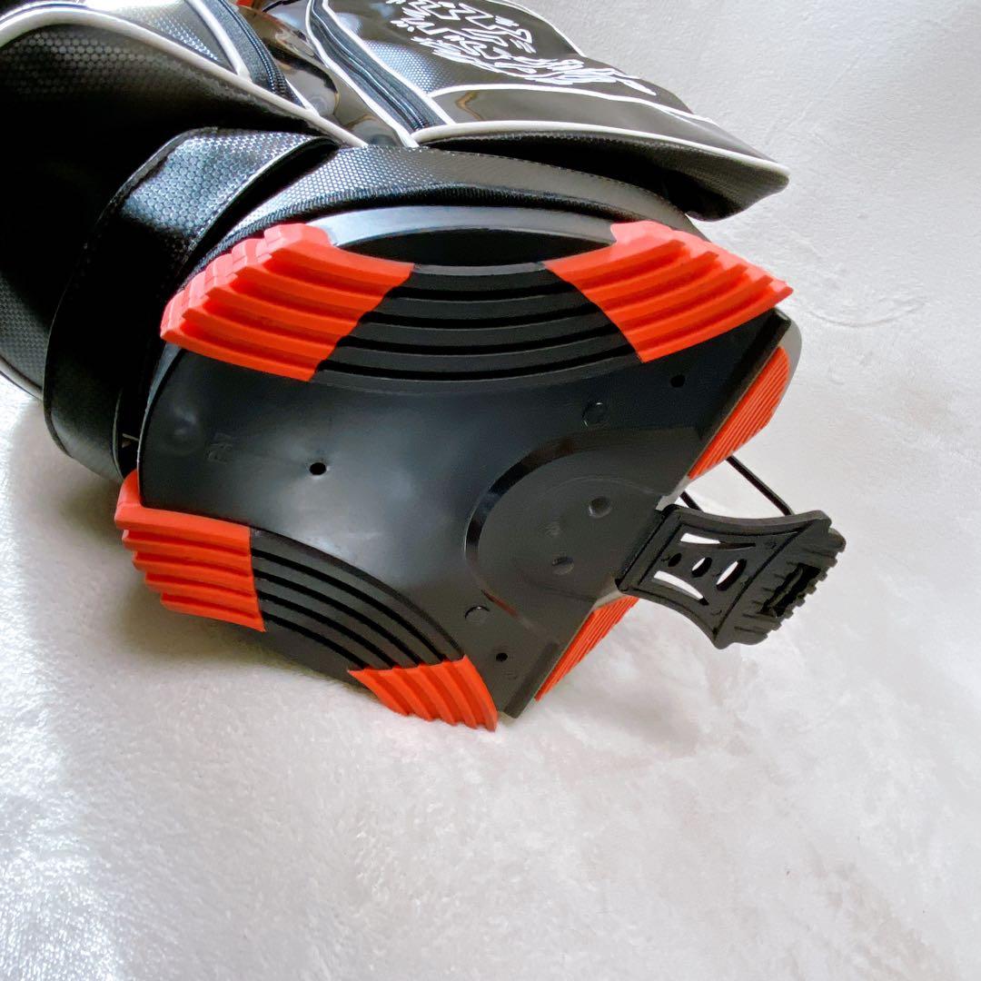 未使用　キースヘリング　スタンド付キャディバッグ　9型　ブラック　レッド　黒　赤