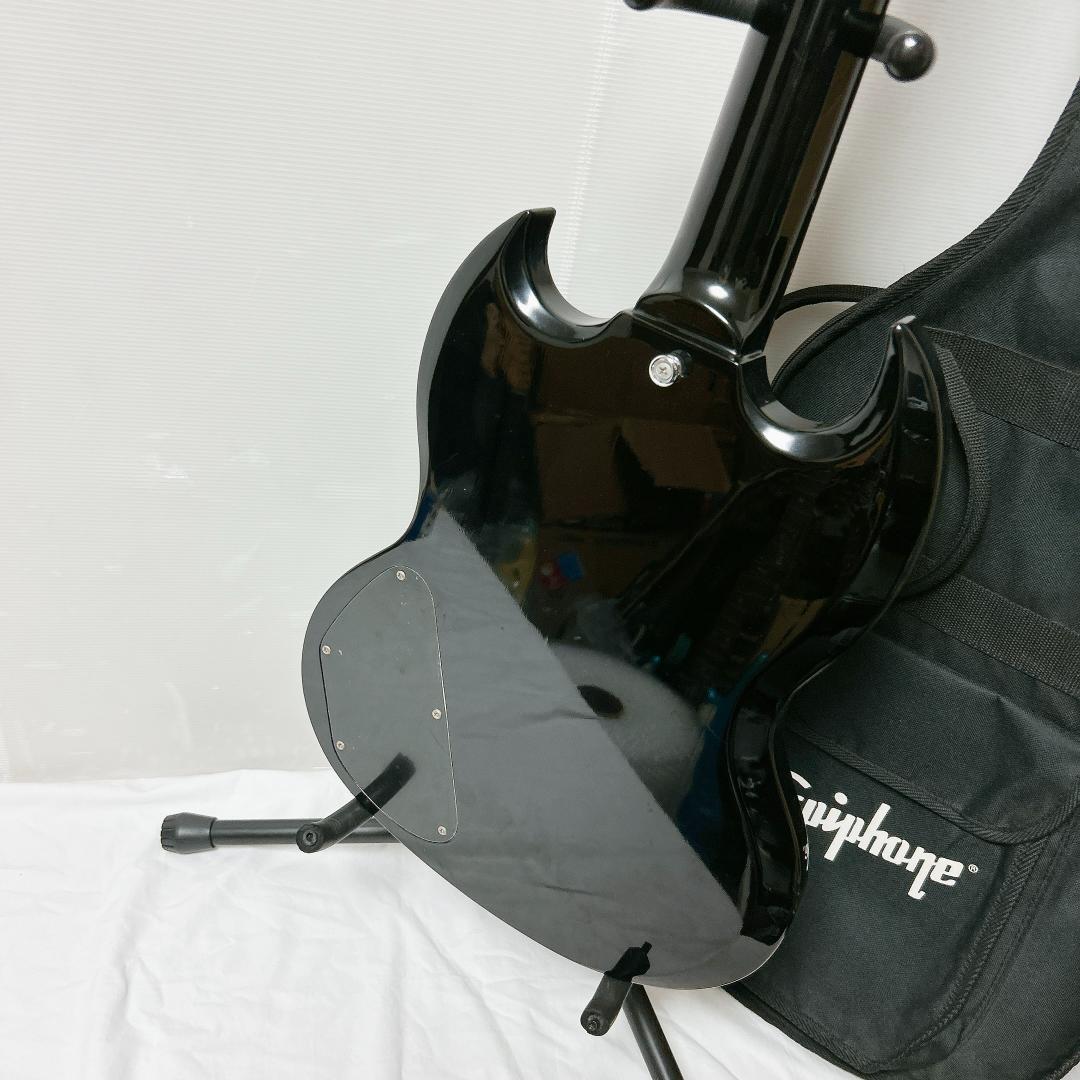 美品 Epiphone エピフォン SG Standard ブラック 黒 ケース