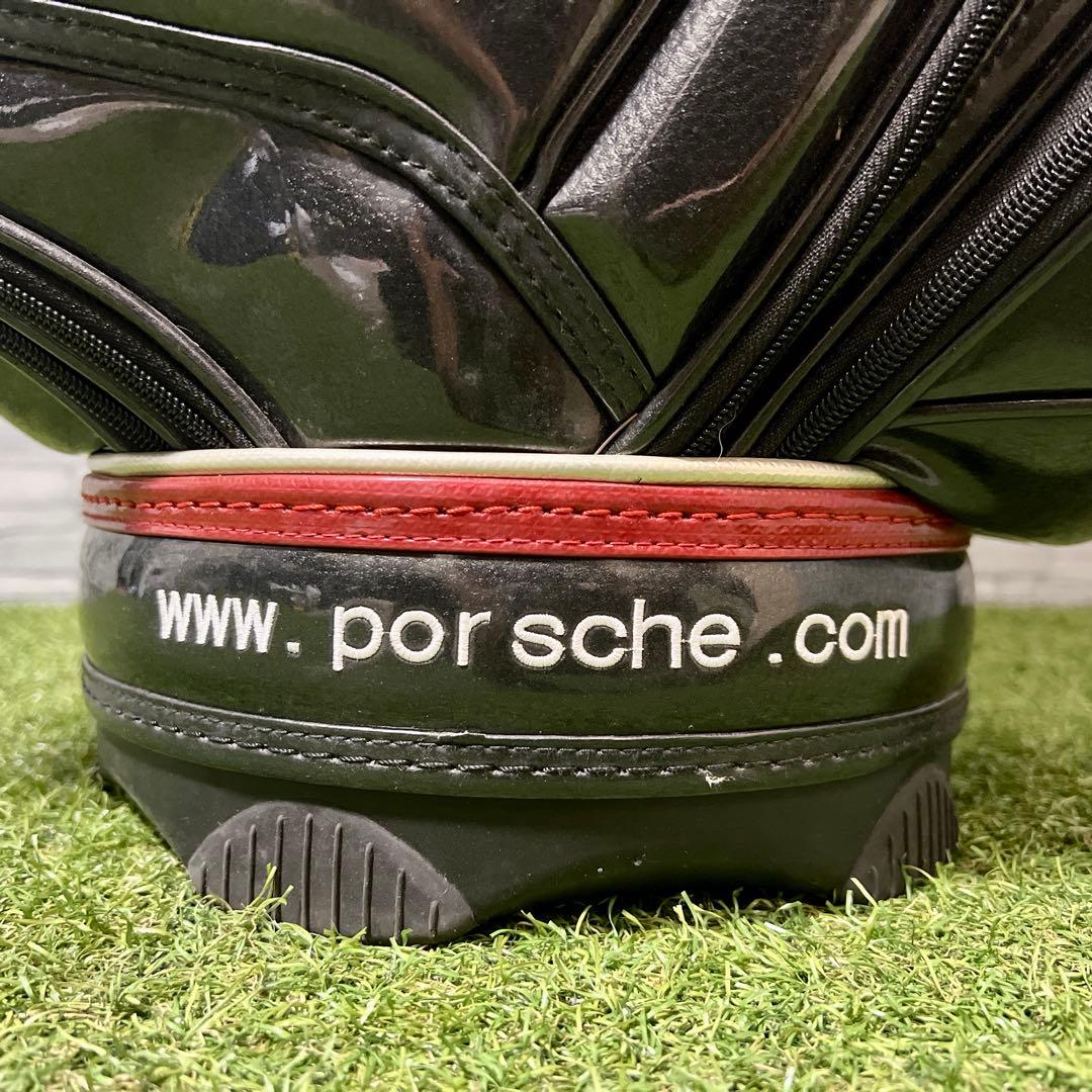 ポルシェ PORSCHE ゴルフ キャディバッグ メンズ 9.5型 エナメル