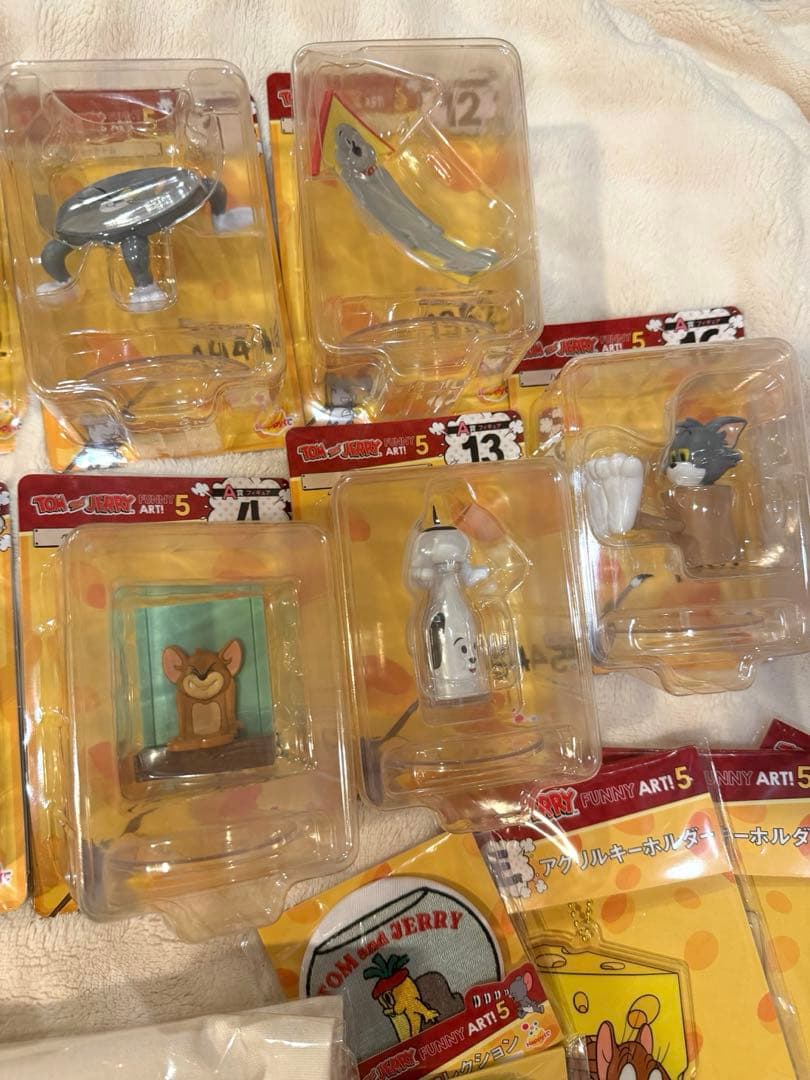 トムとジェリー 一番くじフィギュア、トートバッグ、キーホルダー、缶ミラー