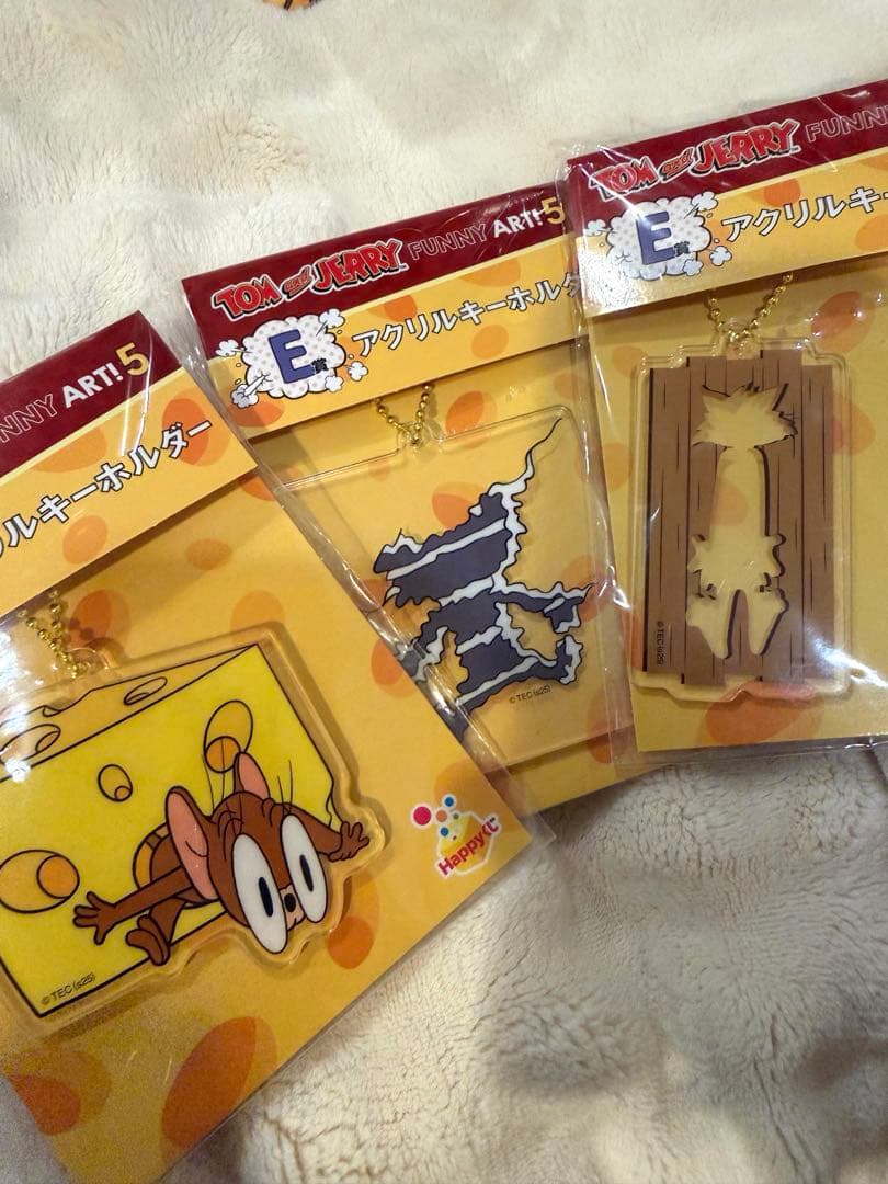 トムとジェリー 一番くじフィギュア、トートバッグ、キーホルダー、缶ミラー