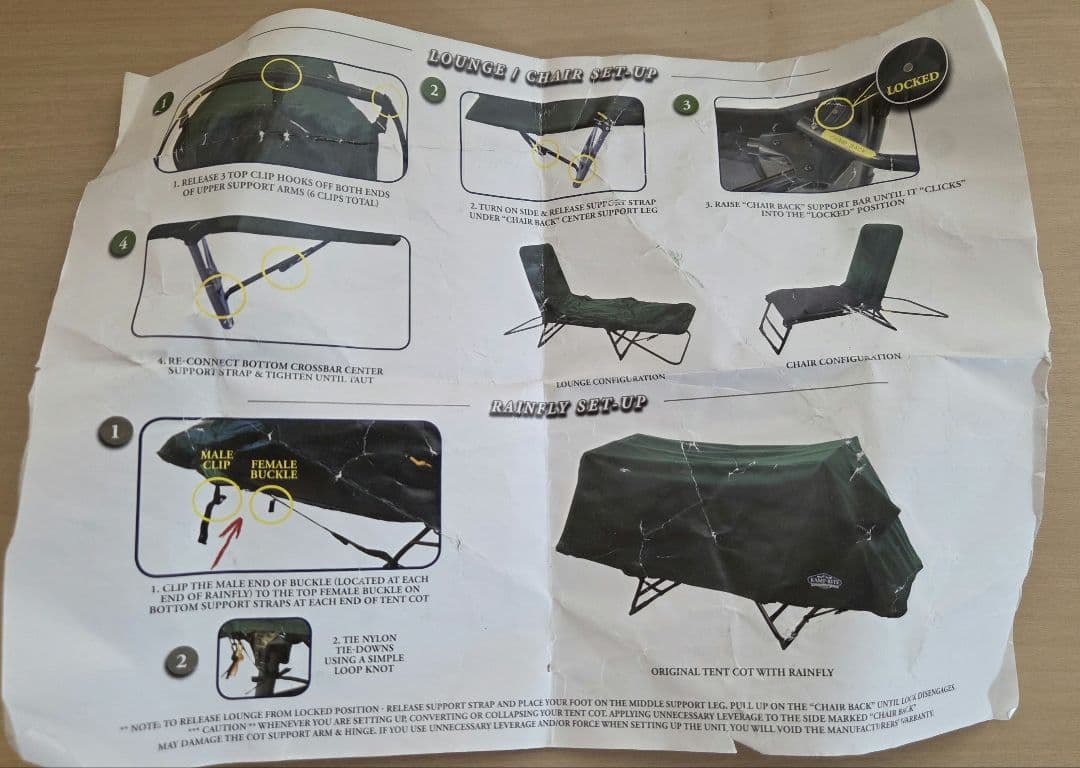 Kamp-Rite カンプライト テントベッド テントコット