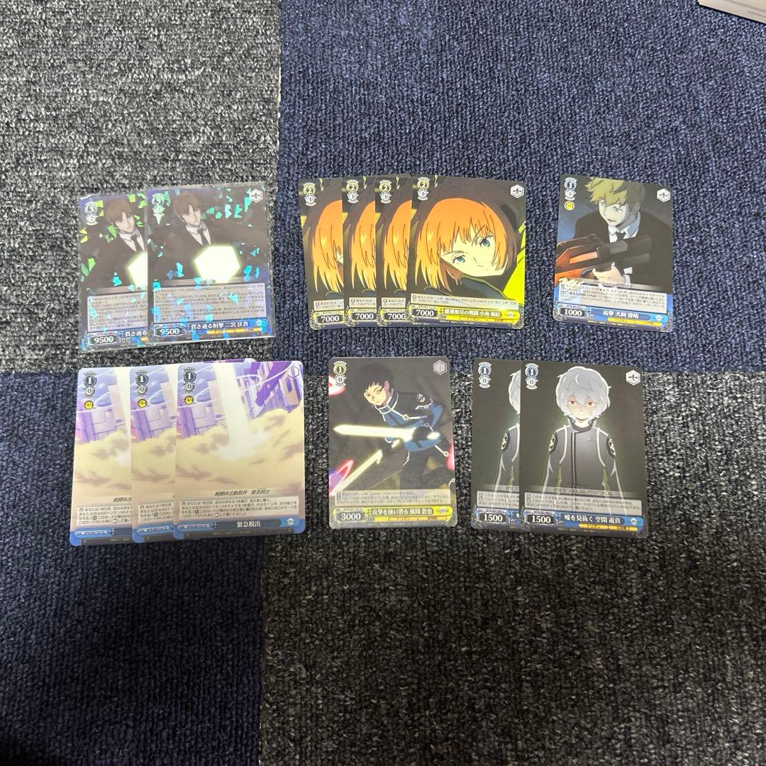 ヴァイスシュヴァルツ　ワールドトリガーデッキ　先攻後攻マーカー付き