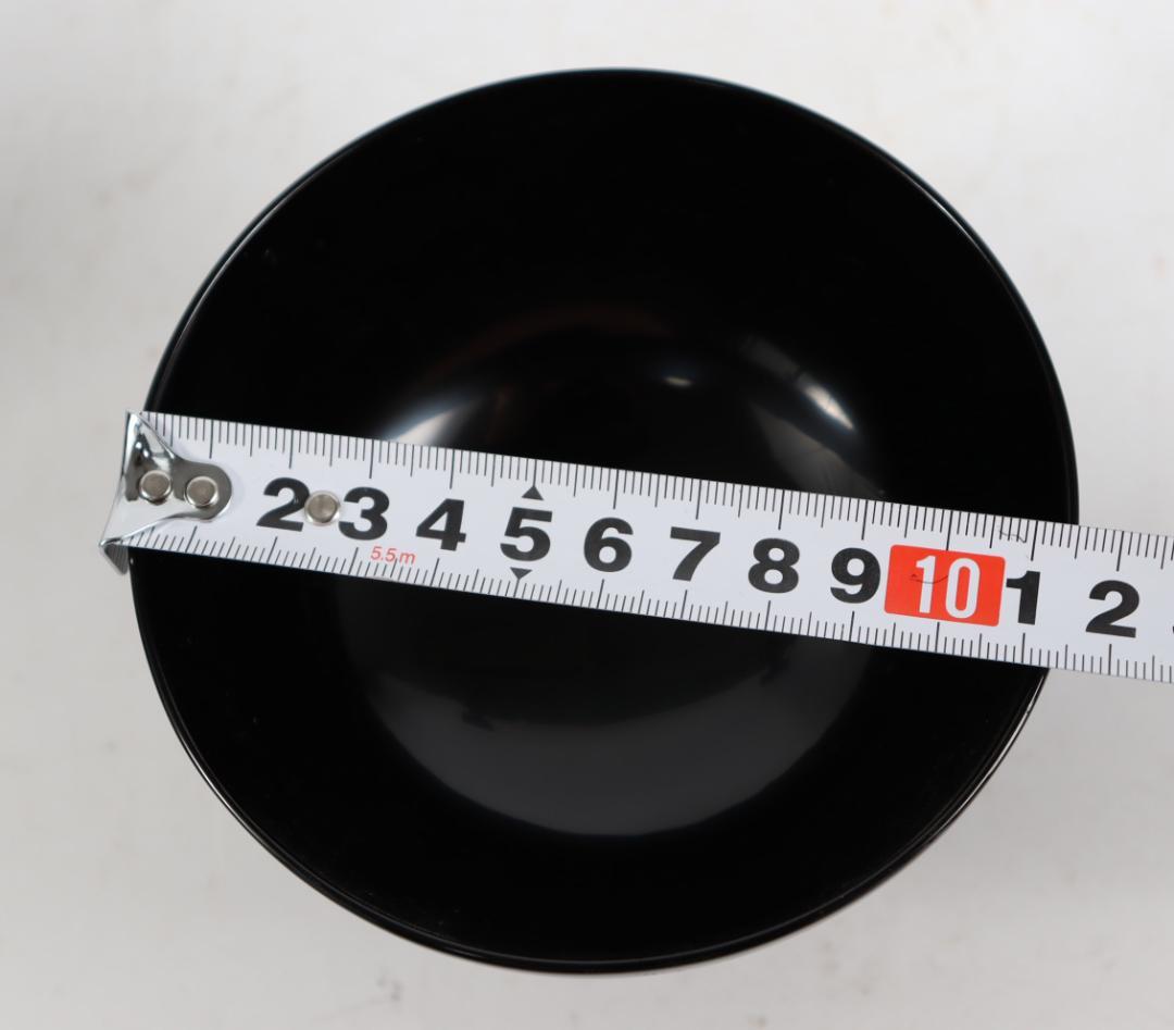 輪島塗 吸物椀 飛花沈金 高出英次　黒 5客　天然漆 天然木