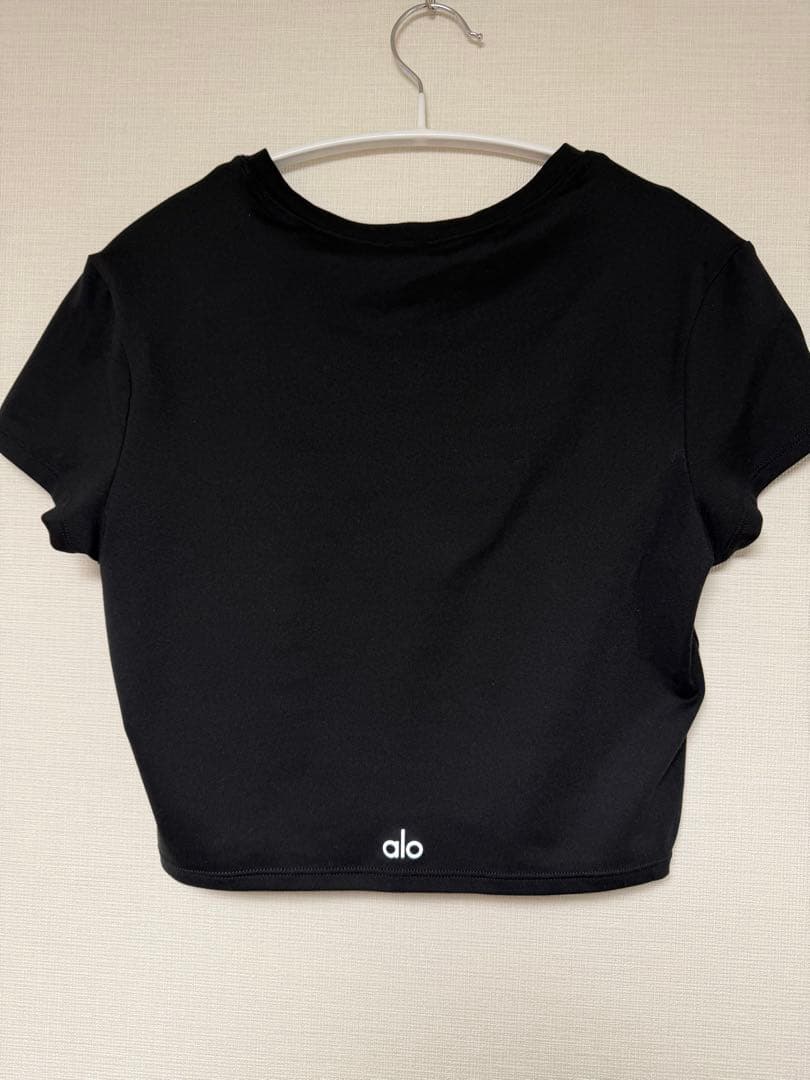 ヨガ・ピラティス Alosoft Crop Finesse Short Sleeve