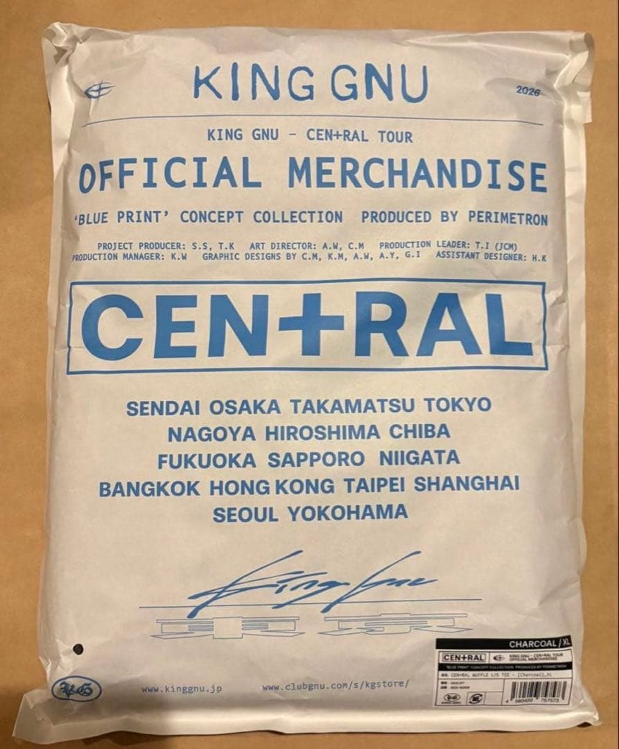 CEN+RAL WUFFLE L/S TEE [チャコール] XL