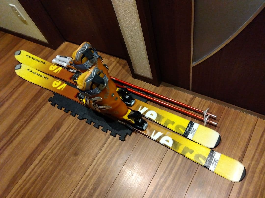 高級【ハイエンド】 SALOMON 男女兼用 スキーセット メンテ・WAX済み✔