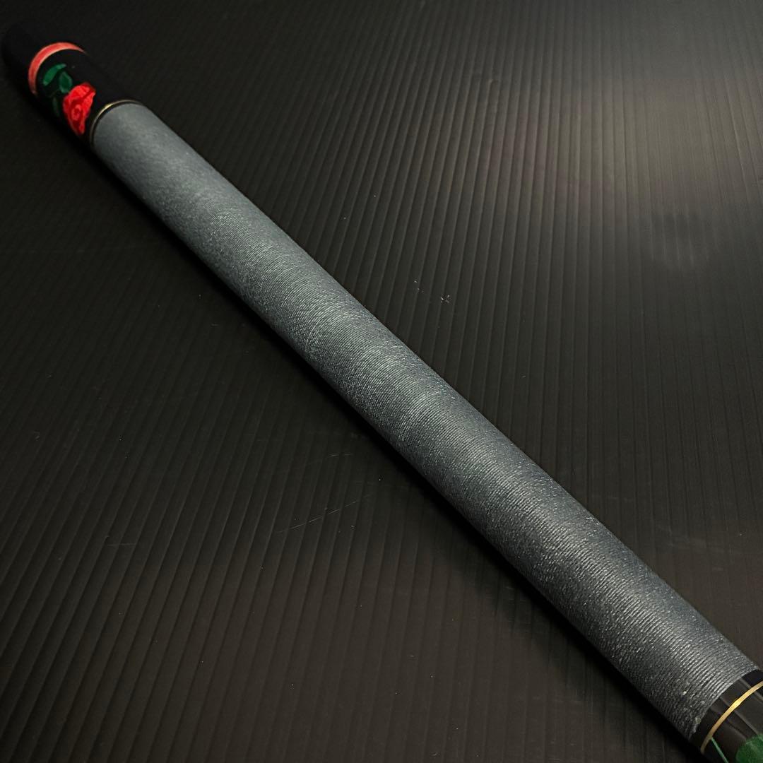 【インレイ／黒ドット】メウチ 薔薇 ローズ ヴィンテージ ビリヤード 美品