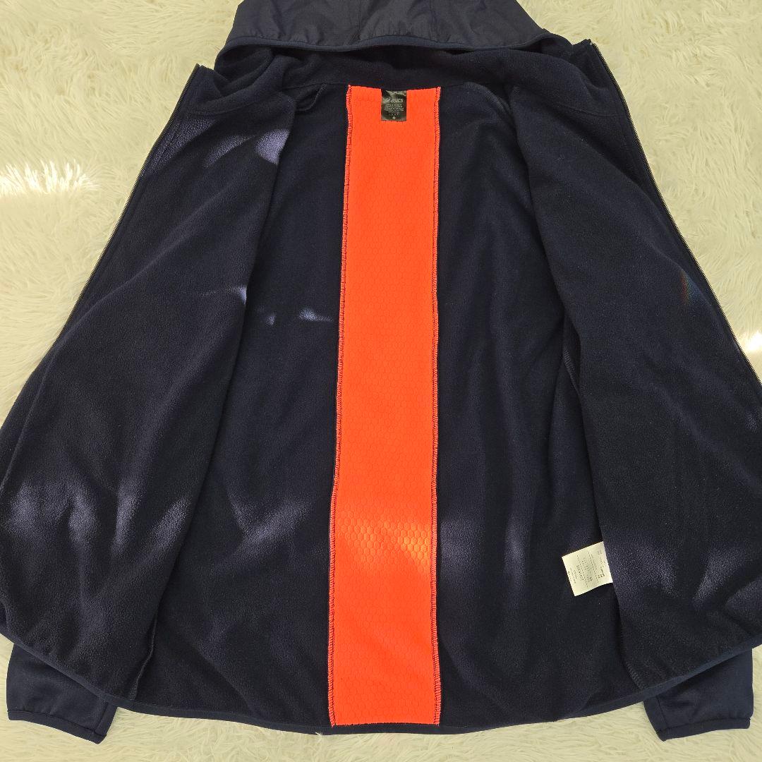 美品○アシックス　AIMハイブリッドフリース&ドライニットジャージ上下2点まとめ