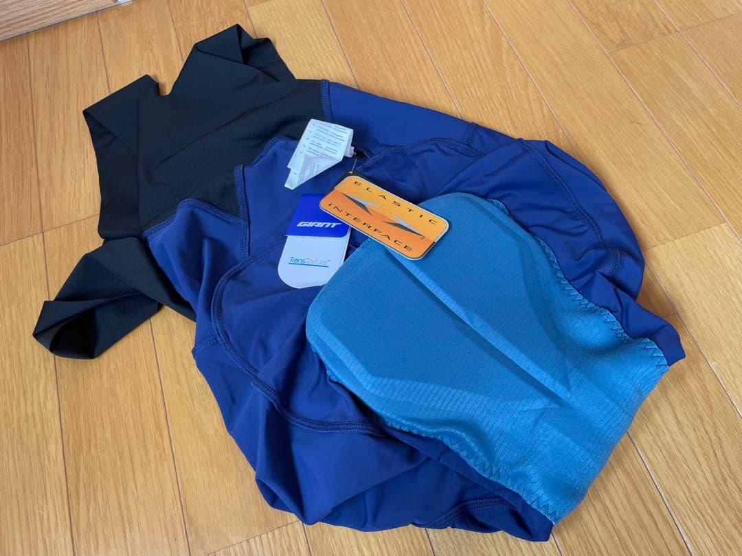 GIANT Instinct ビブショーツ Mサイズ ネイビー ブルー 青