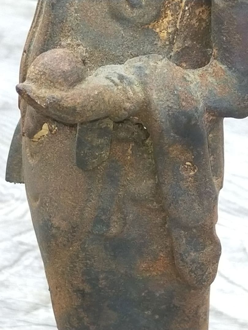 ♥大変に古い　観音像　観音様　仏像　金属製　骨董品