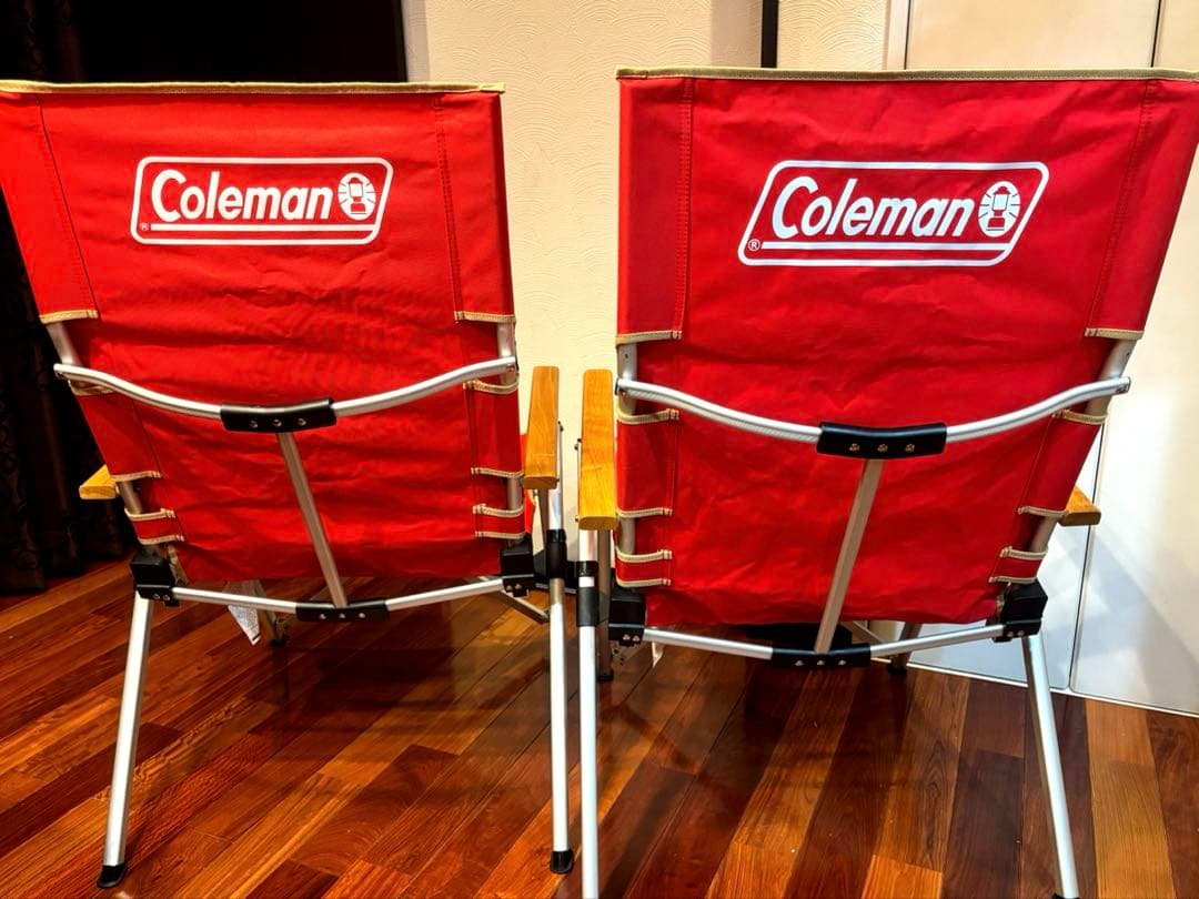 《S&S》　コールマン レイチェア(赤)2脚セット