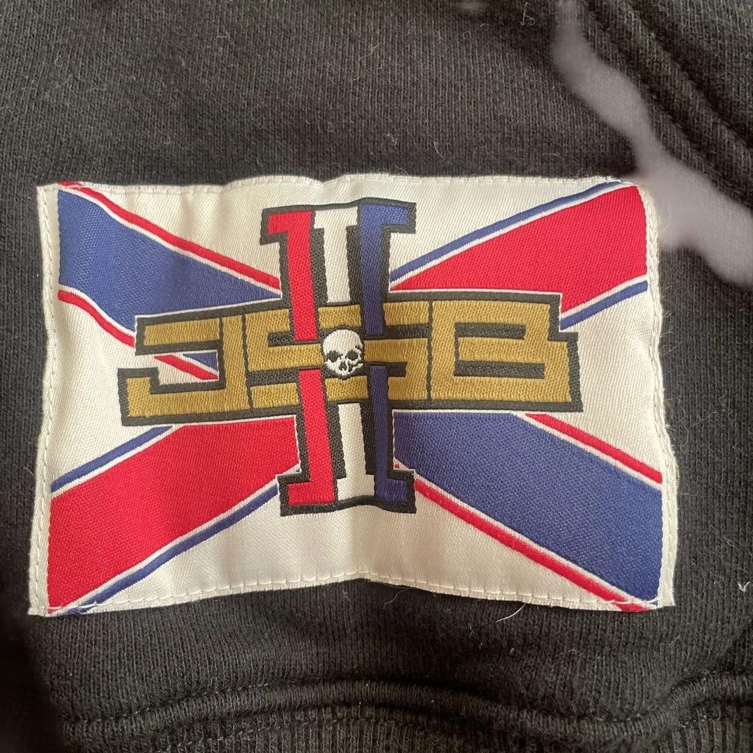 J.S.B. フード付きスウェット ブラック　パーカー