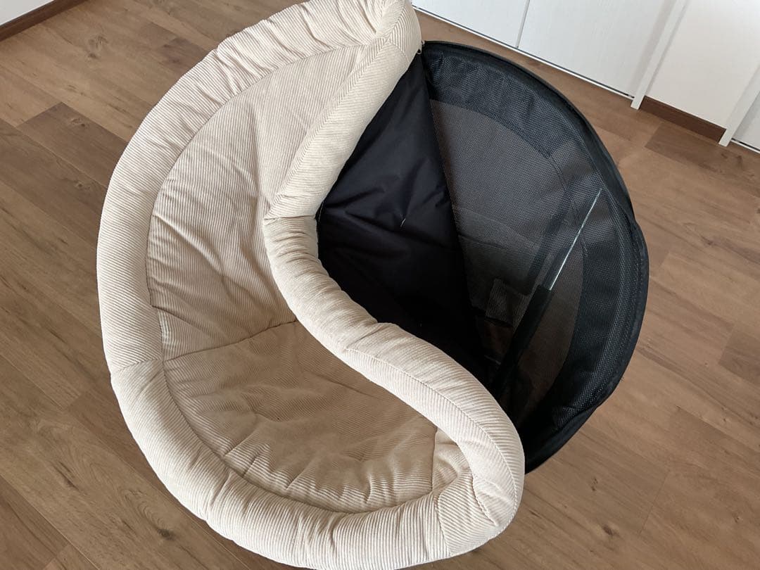 ヒナタライフ　 フォールディングチェア ベージュ