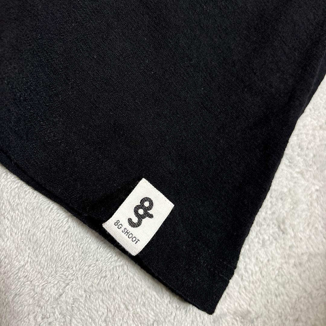 希少！オーガニックパイル　8gshoot MOCKNECK SHIRT黒