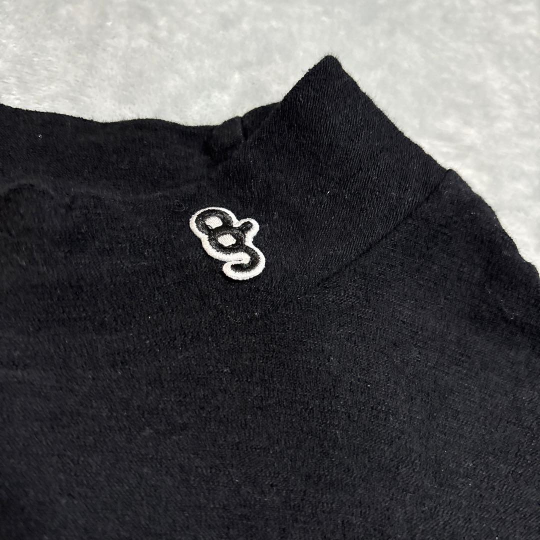 希少！オーガニックパイル　8gshoot MOCKNECK SHIRT黒