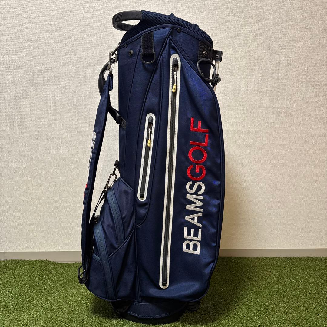 BEAMS GOLF ビームスゴルフ ネイビー キャディバッグ スタンド式