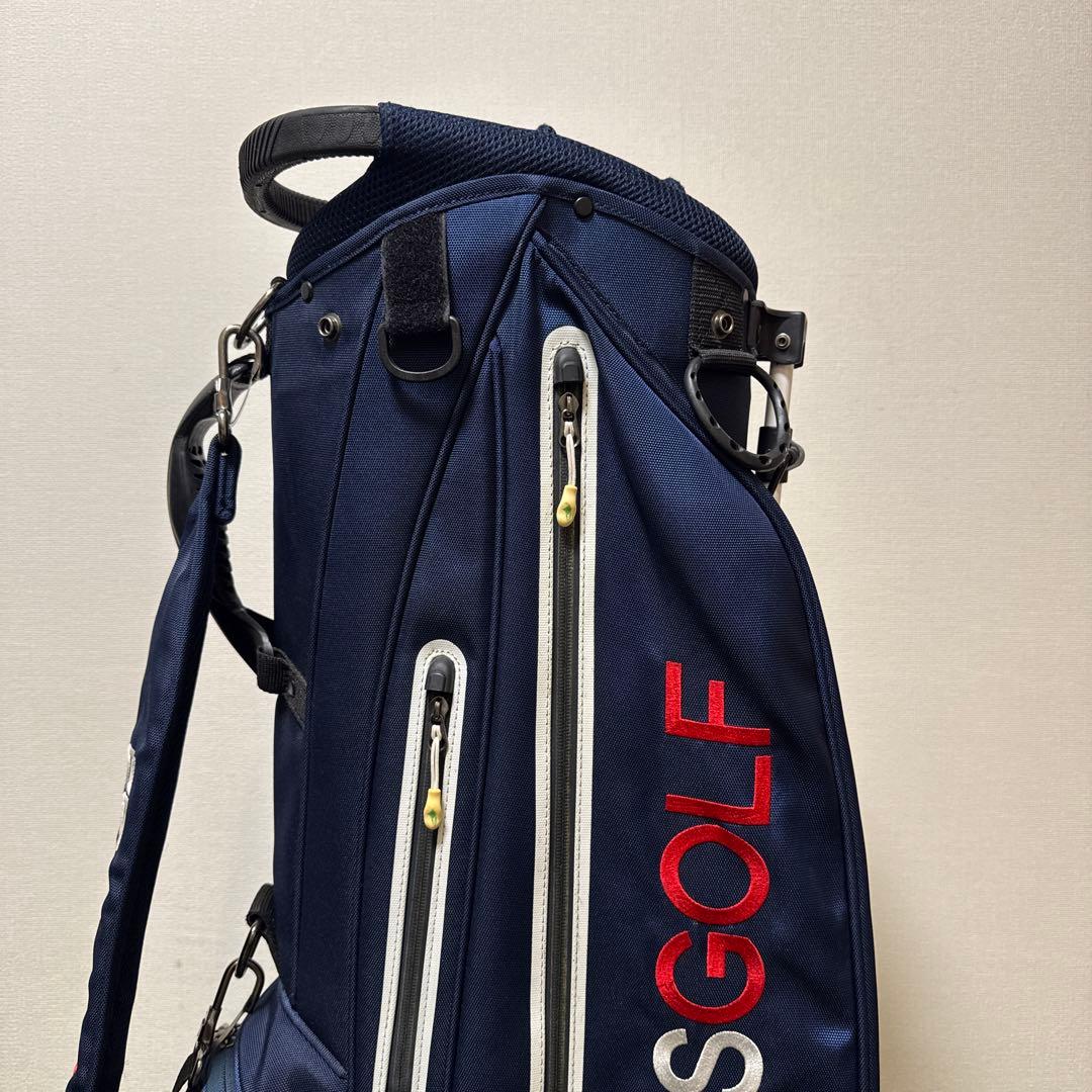 BEAMS GOLF ビームスゴルフ ネイビー キャディバッグ スタンド式