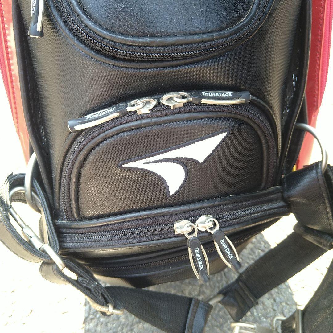 【格安】訳アリ　新品　TOURSTAGE キャディバッグ 防水カバー付き
